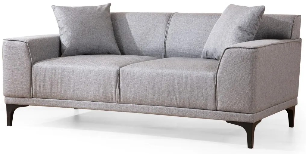 Dvoumístná pohovka Petra 163 cm světle šedá