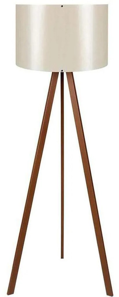 Stojacia lampa „Terla Écru & Brown", Ø 38, výš. 140 cm