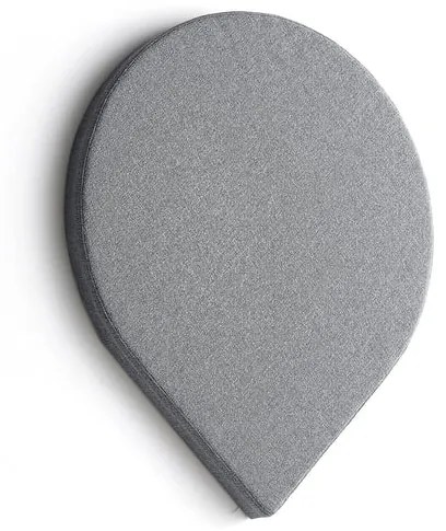 Akustický panel POLY, tvar kvapky, 725x600x56 mm, nástenný, svetlošedá