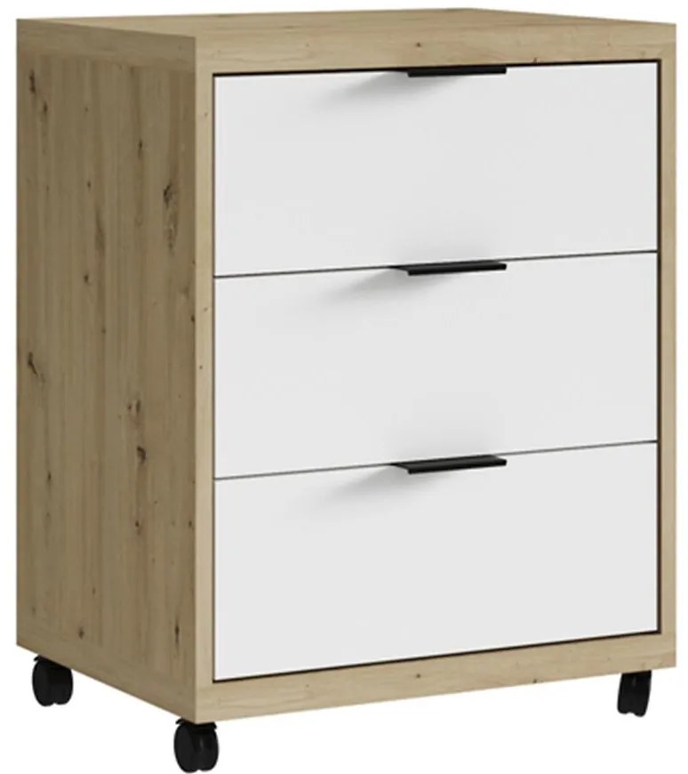 Skrinka Max dub artisan/biely