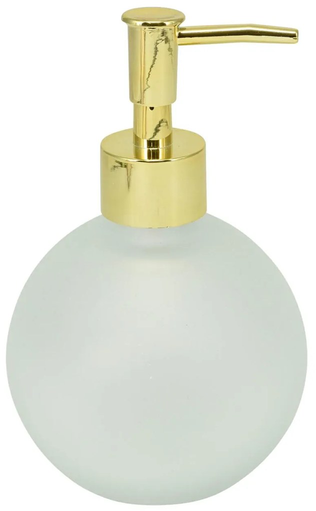 Dávkovač mydla Globe, biela/so zlatými prvkami, 400 ml