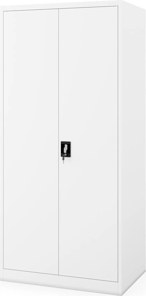 Uzamykateľná skriňa na dokumenty biela JAN H D600 900 x 1950 x 600 mm