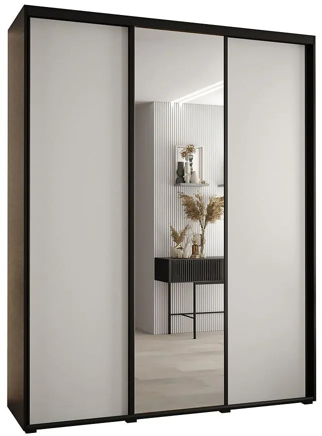 Skriňa 45 Canaris 3 190 čierna/biela/čierna