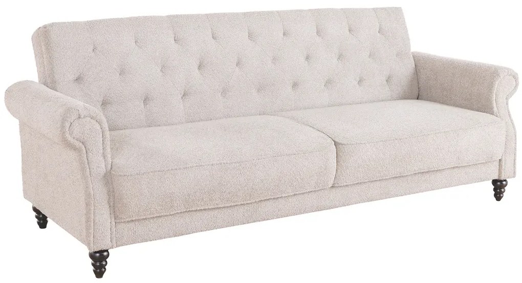 Rozkladacia pohovka MAISON BELLE 220 cm bouclé greige