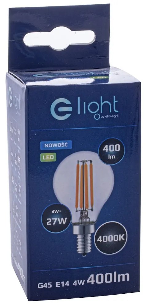 Dekoračná LED žiarovka E14 neutrálna 4000k 4w 400 lm
