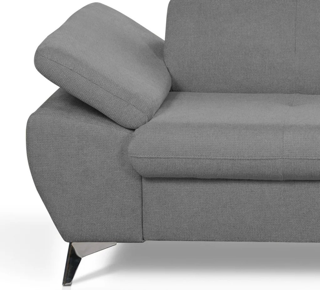 Trojsedák Gisele, stredne šedá látka