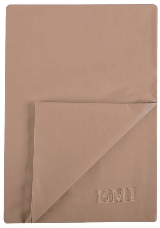 Plachta posteľná cappuccino EMI, Pevná dvojplachta 200x220