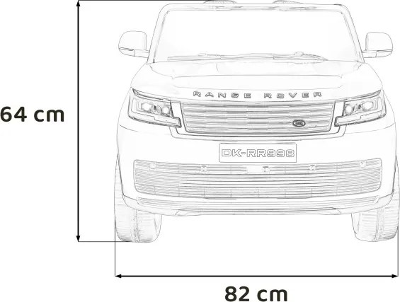 Elektrické autíčko Range Rover SUV Lift čierne