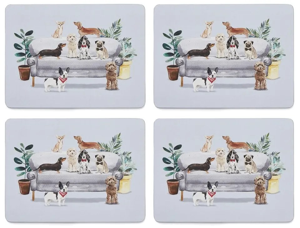 Prestieranie a tácky v súprave 8 ks Curious Dogs – Cooksmart ®