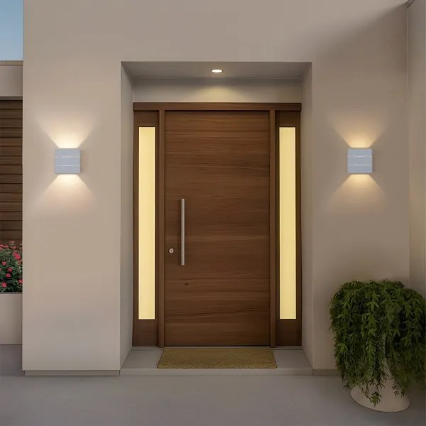 Brilagi - LED vonkajšie nástenné svietidlo DOUBLERAY LINE LED/6W/230V biela IP54