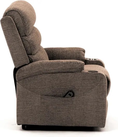 Polohovacie kreslo béžové, elektrické TV-S8348 CRM2
