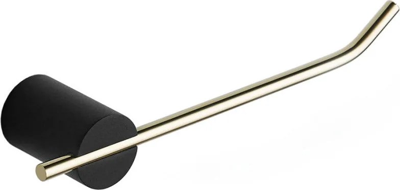 Mexen Aron držiak na toaletný papier, čierna/zlatá - 7088133-57