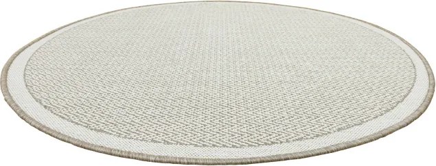 Obojstranný koberec BRUSSELS 205803/10610 béžový / krémový kruh