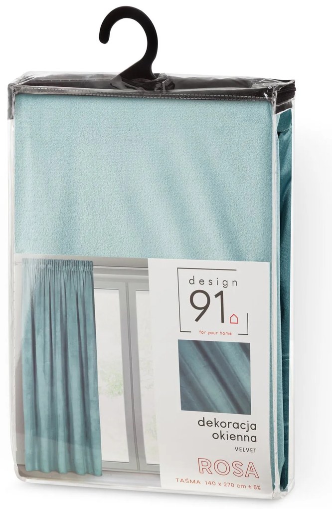 ZATEMŇOVACÍ ZÁVES NA PÁSKE ROSA 140X270 CM MENTOLOVÁ