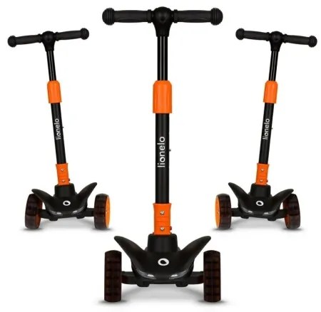 Lionelo - Detská kolobežka TIMMY 3xAA oranžová/čierna