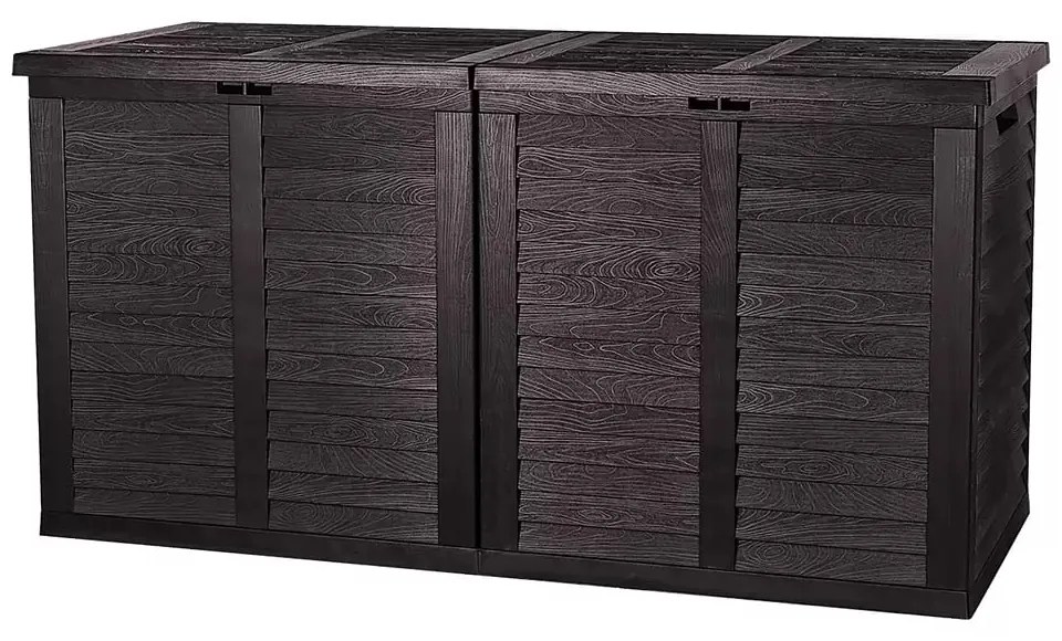 Záhradný box úložný XXL, plast, antracit, 155 × 66 × 80 cm