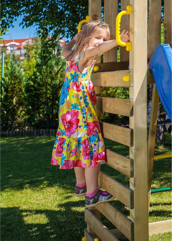 Marimex | Detské ihrisko Marimex Play Basic 001 + modrá šmykľavka | 11640187