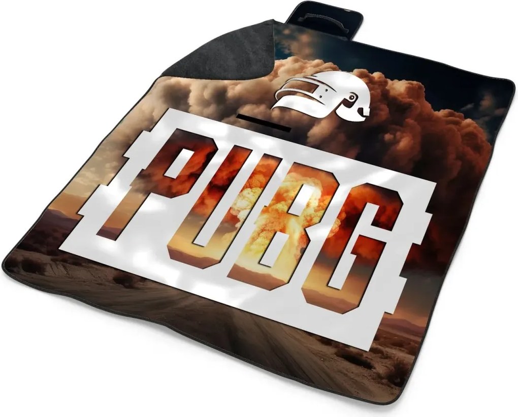 Sablio Plážová deka PUBG Explózia 1: 200x140 cm