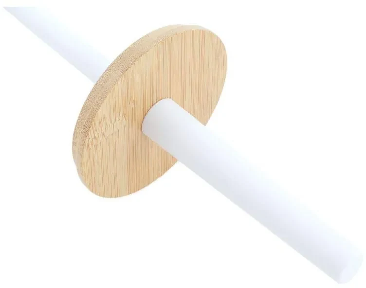 Erga Madera, toaletná WC kefa na postavenie, biela-hnedá, ERG-YKA-P.MADERA-WHT