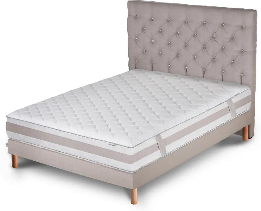 Svetlosivá posteľ s matracom Stella Cadente Maison Saturne Forme, 160 × 200 cm