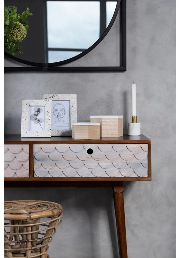 Krémový drevený rámček 19x24 cm Mimo – Premier Housewares