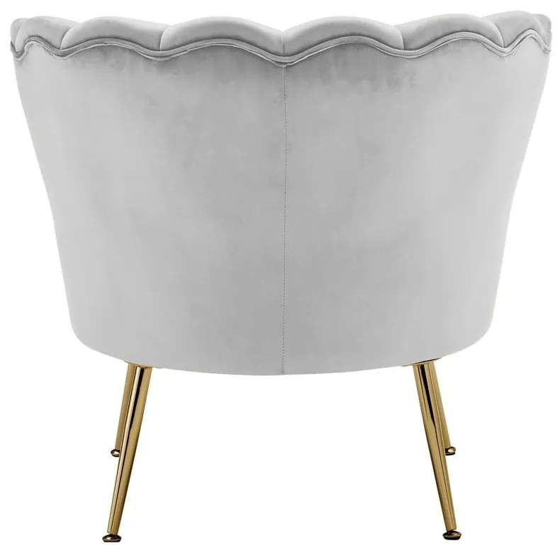 Svetlosivé zamatové kreslo Kelsey – Støraa