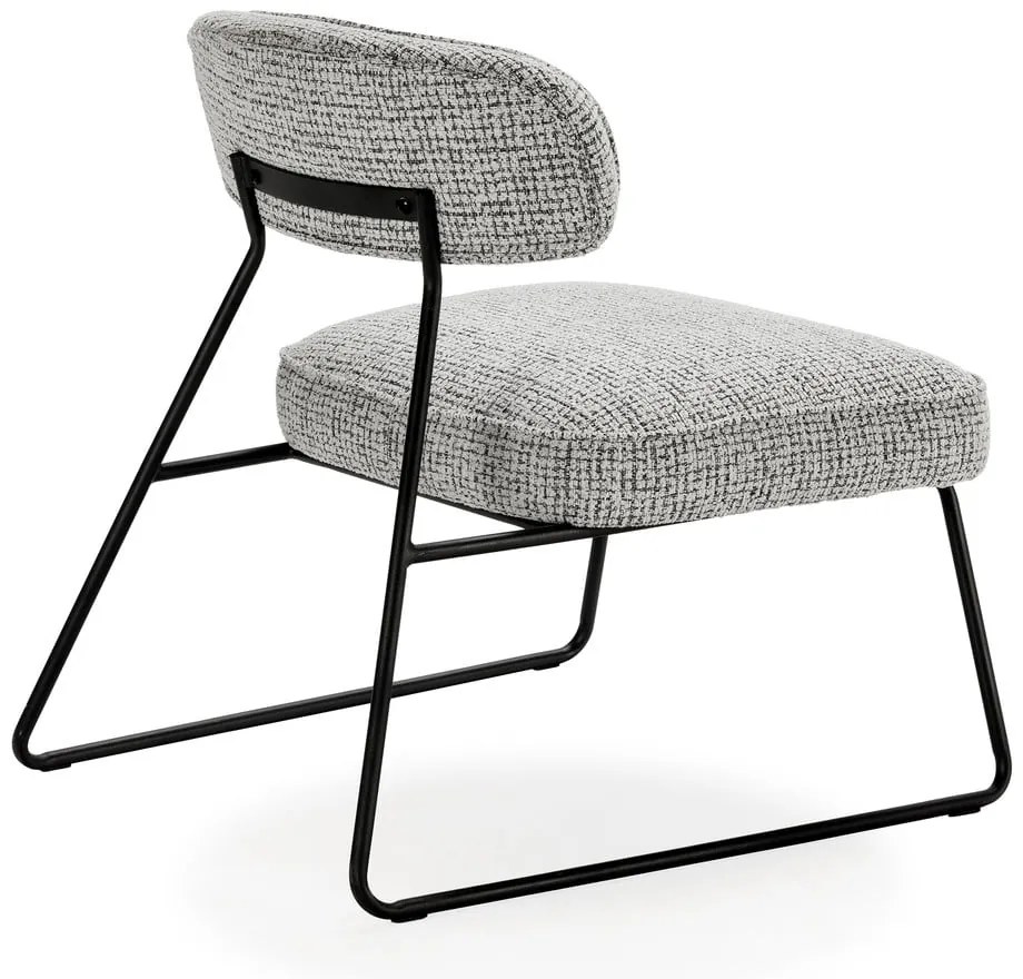 Čierno-biele kreslo Elon – Marckeric