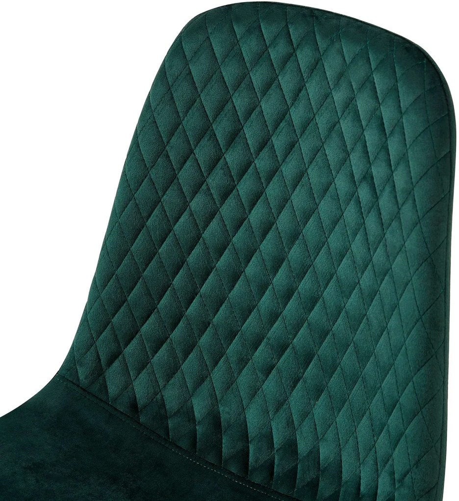 4x Stolička Giverny zamat - zelená