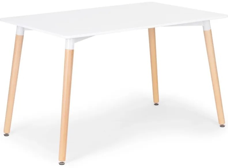 Biely kuchynský stôl 120 x 60 cm