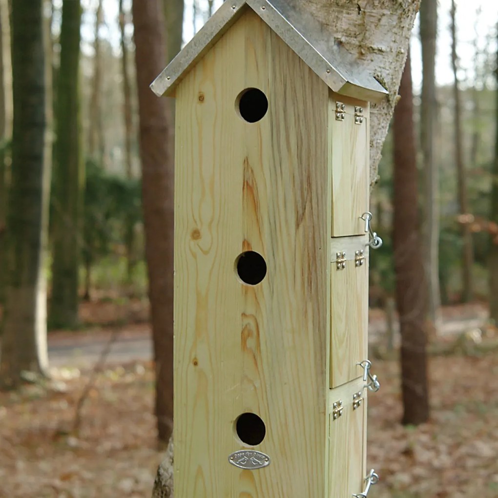 Vtáčia búdka Simi, 50,5x20x18 cm, drevo/kov, hnedá