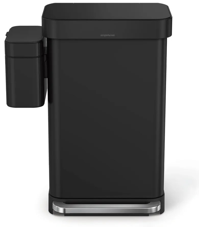 Matne čierna nádoba na kompostovateľný odpad 4 l – simplehuman