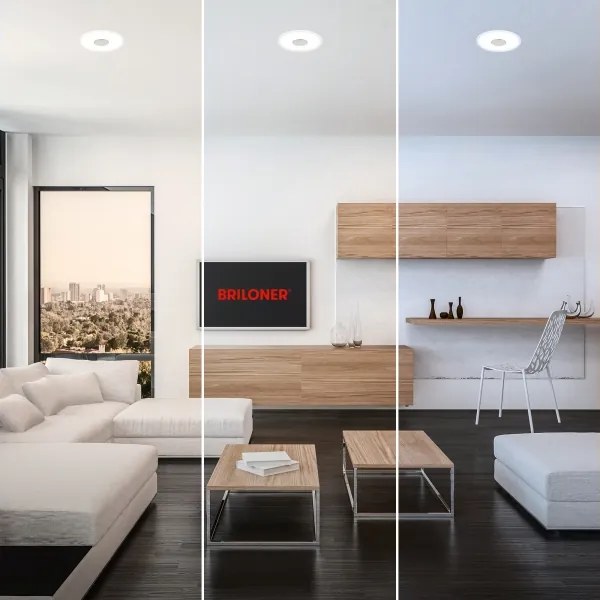 Briloner 7480019 - LED kúpeľňové podhľadové svietidlo LED/6W/230V 3000/4000/6500K IP44 biela