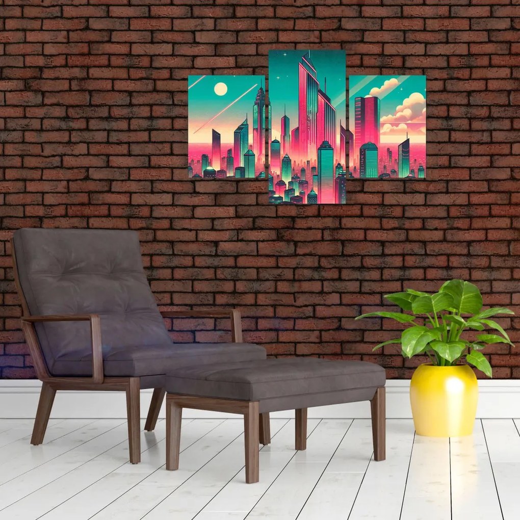 Obraz – Veľkomesto v pop-art štýle (90x60 cm)