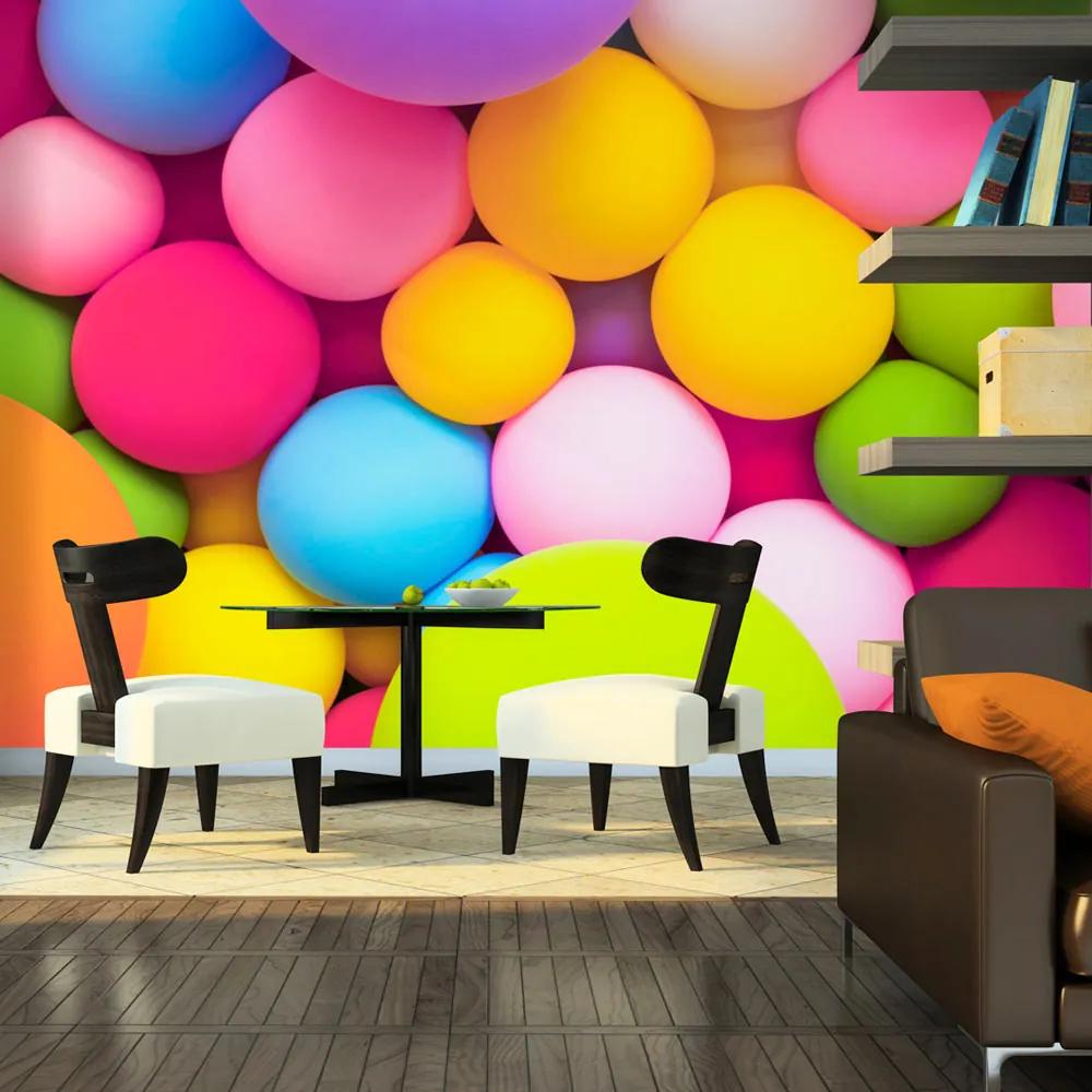 Artgeist Fototapeta - Colourful Balls Veľkosť: 250x175, Verzia: Premium