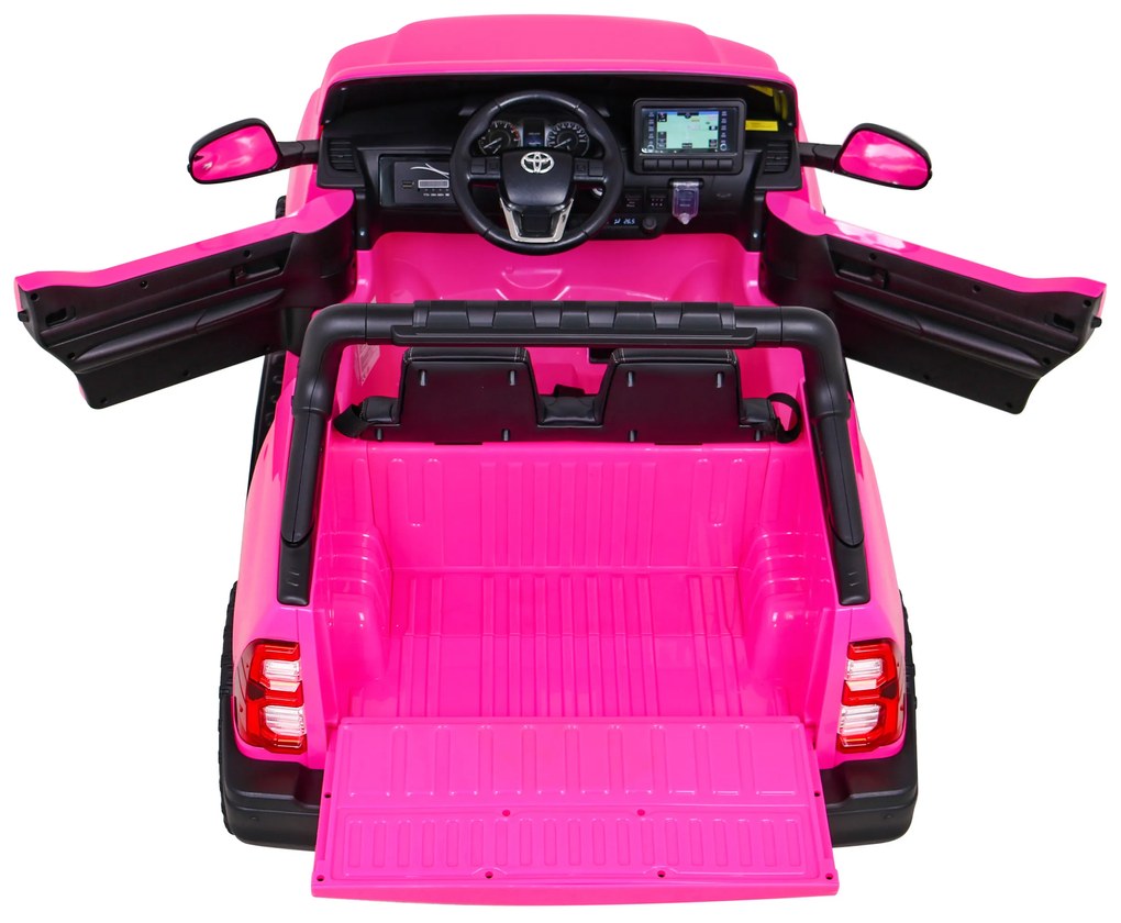 RAMIZ Elektrické autíčko Toyota Hilux DK-HL860 - ružová - motor 4x45W - BATÉRIA - 1x12V14Ah - 2024