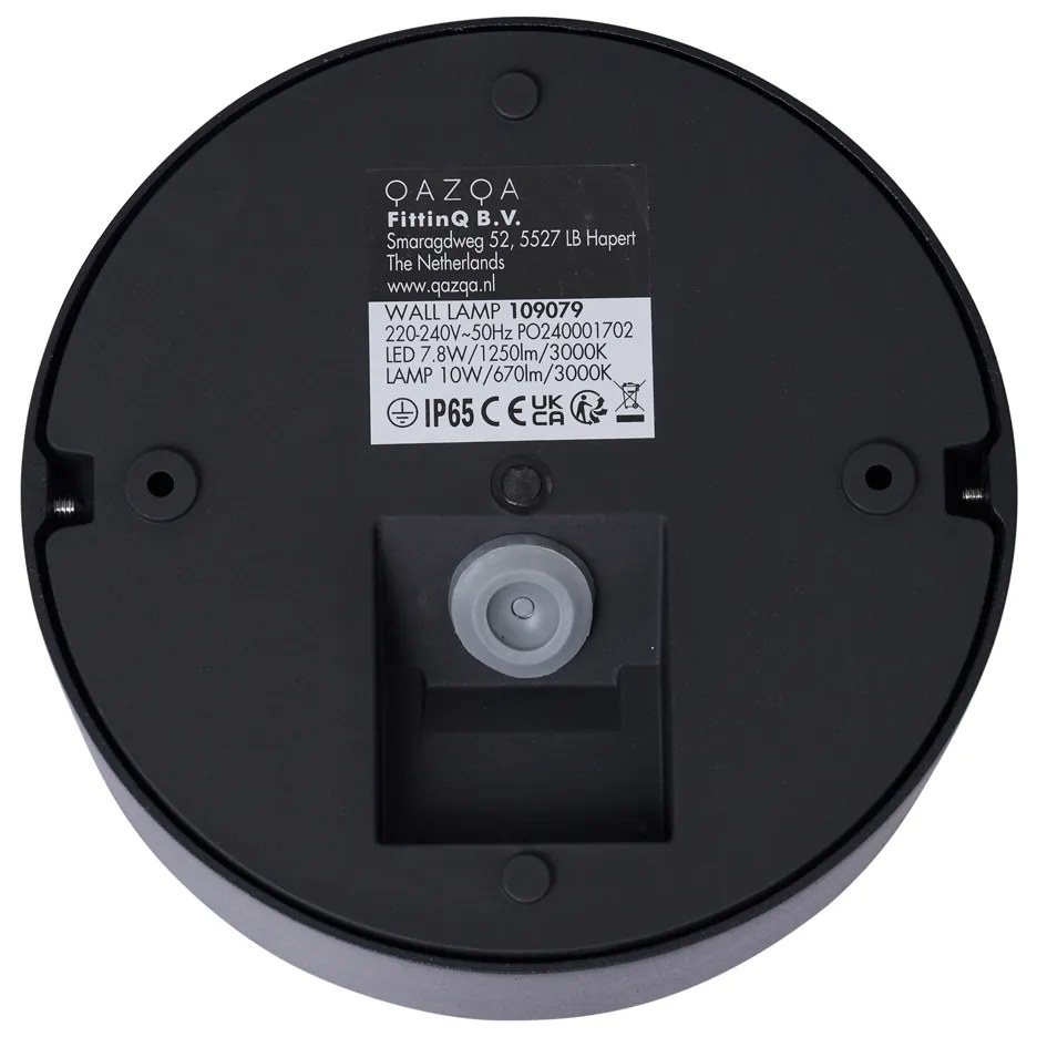 Moderné vonkajšie nástenné svietidlo čierne vrátane LED IP65 - Dop