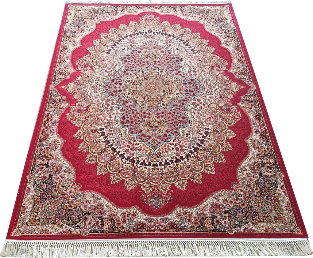 DY Prémiový koberec s exkluzívnym vzorom Pers 04 - červená Rozmer: 400x500 cm