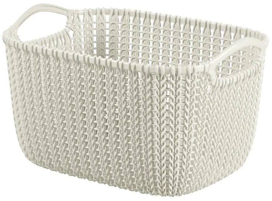 Košík obdĺžnik S Knit 8l 226391 krémová