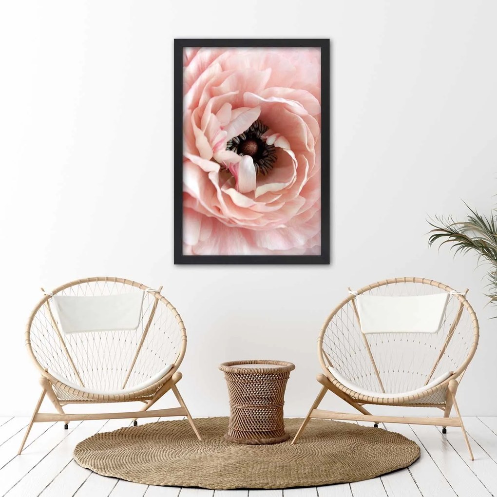 Gario Plagát Pastelový kvet pivonky Farba rámu: Bez rámu, Rozmery: 40 x 60 cm