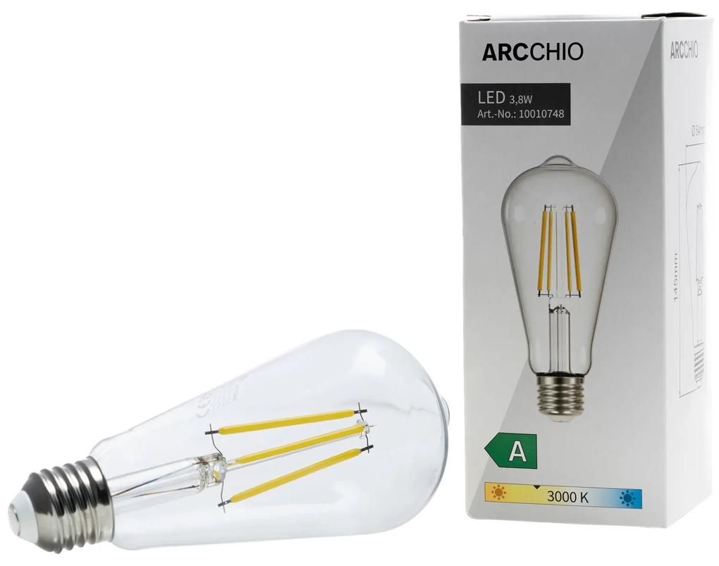 Arcchio LED žiarovka číra E27 3,8W 3 000 K 806 lm
