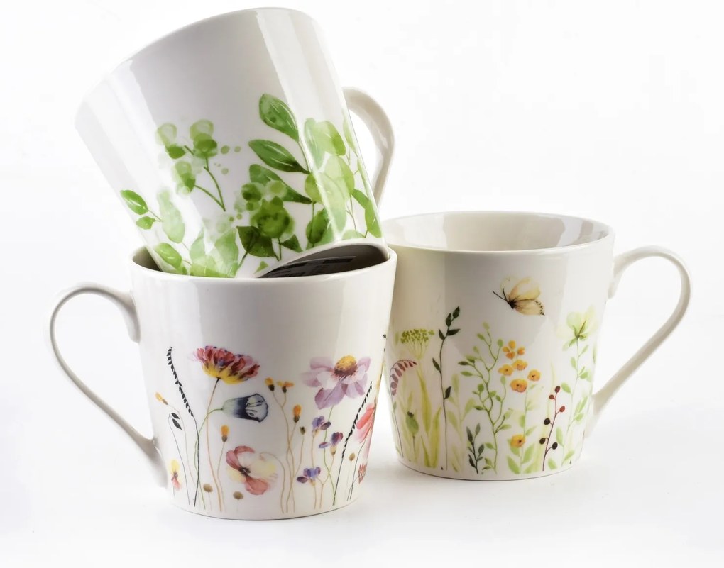 Porcelánový hrnček Eddy Leaves 400 ml