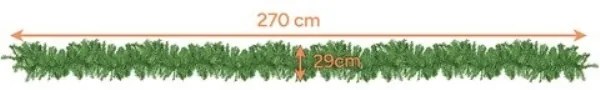 Ruhhy Vianočná girlanda 2,7m nezdobená