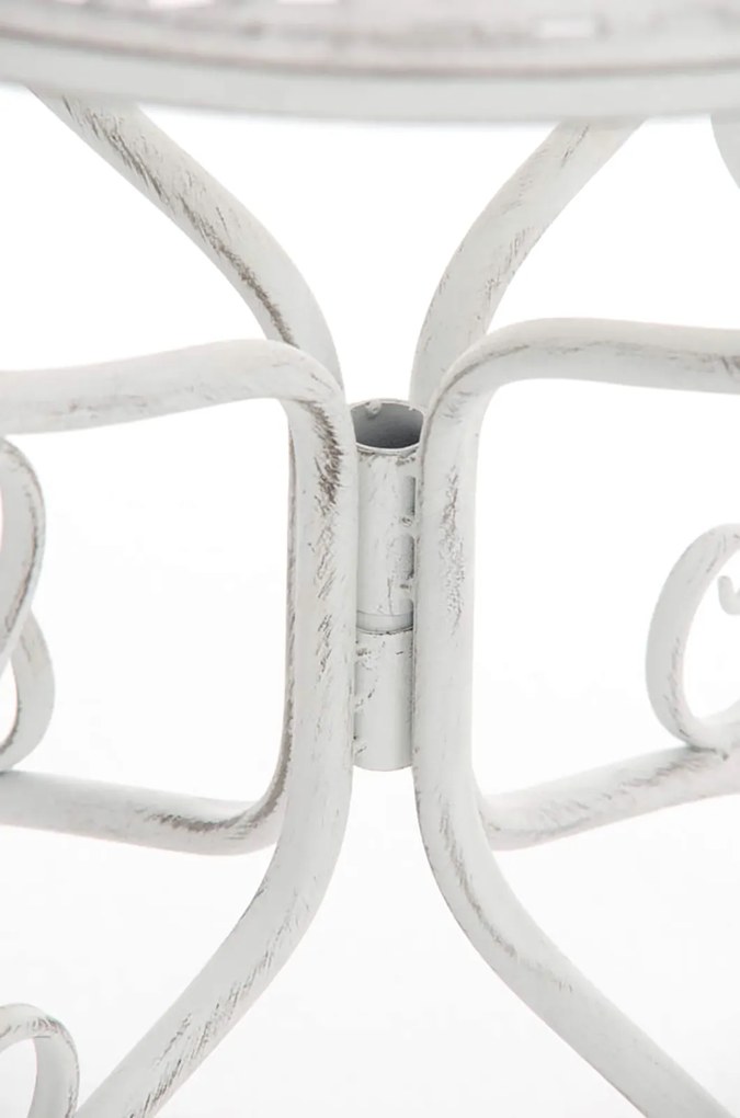 Kovový stôl GS13436802 - Biela antik