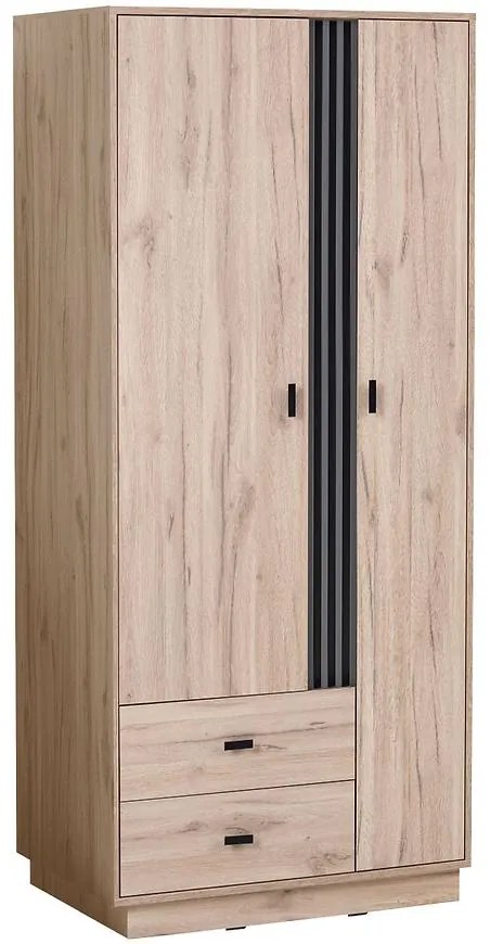 Skriňa Allmo AL1 dub estana svetlý/antracit