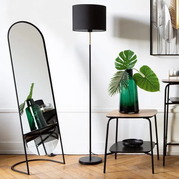 Atmosphera - Stojacie zrkadlo JEF 136x39,5 cm čierne
