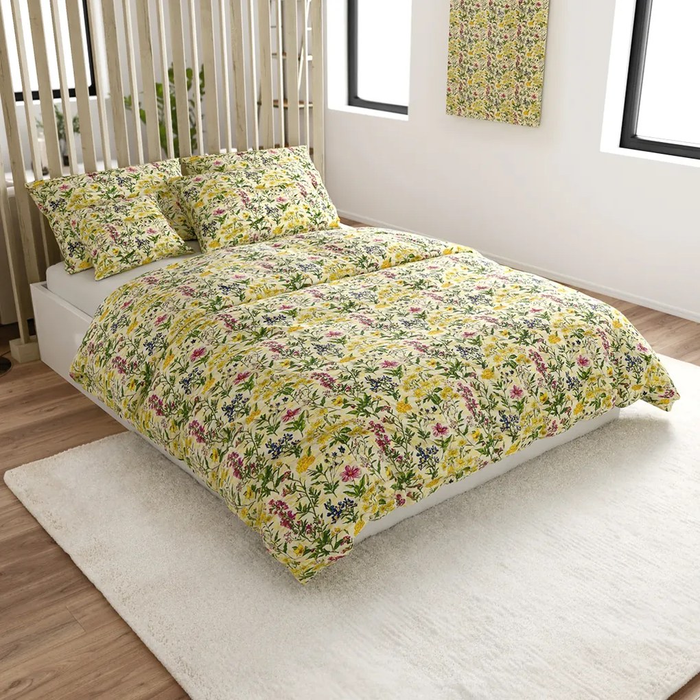 Krepové obliečky HERBELLE farebné Rozmer obliečky: 70 x 90 cm | 140 x 200 cm