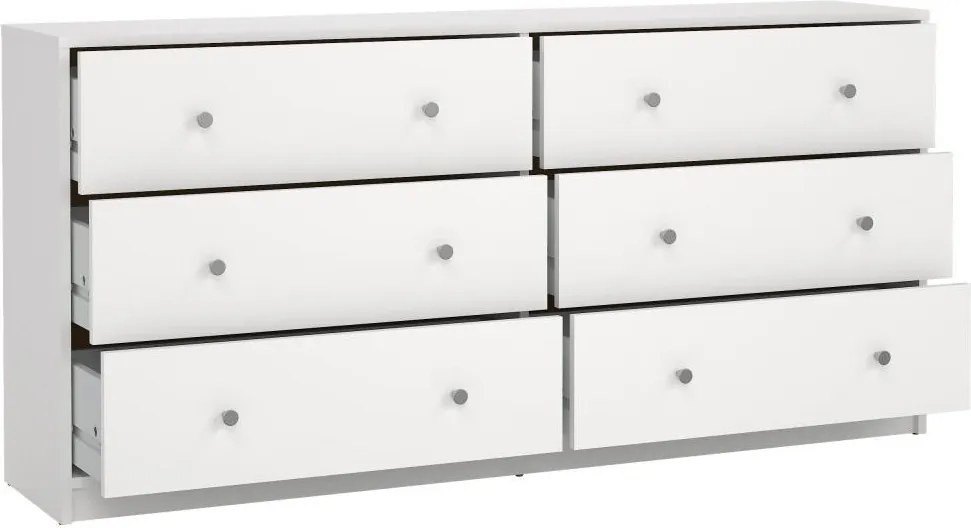 Komoda Myras 143 cm biela