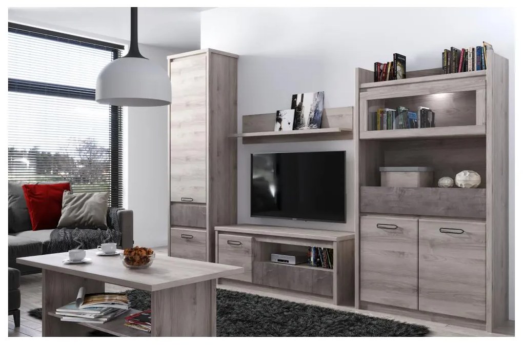 Konferenčný stolík Jess new (gaštan nairobi + onyx). Vlastná spoľahlivá doprava až k Vám domov. 1119746