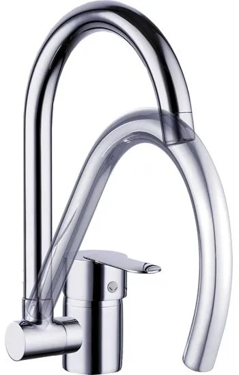Laveo Lila, kuchynská batéria stojaca h-289, chrómová, LAV-BLD_06LD