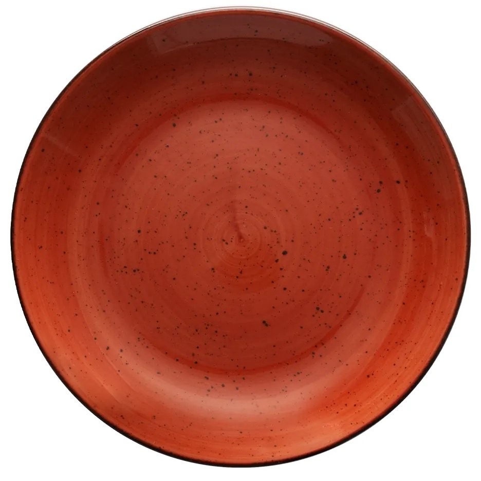 Tanier plytký 21 cm červený - Hotel Inn Chic farebný - 492201